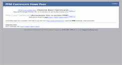 Desktop Screenshot of online.pfmsys.com